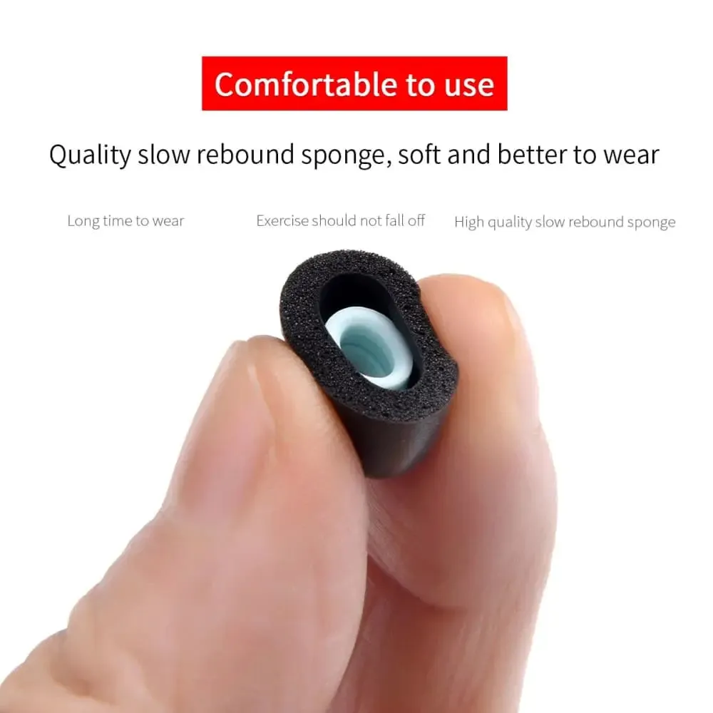 4pcs Anti-drop Noise Reduce Memory Foam Ear Tips for Anker Soundcore Liberty Air 2 3 Pro Tws Earphone