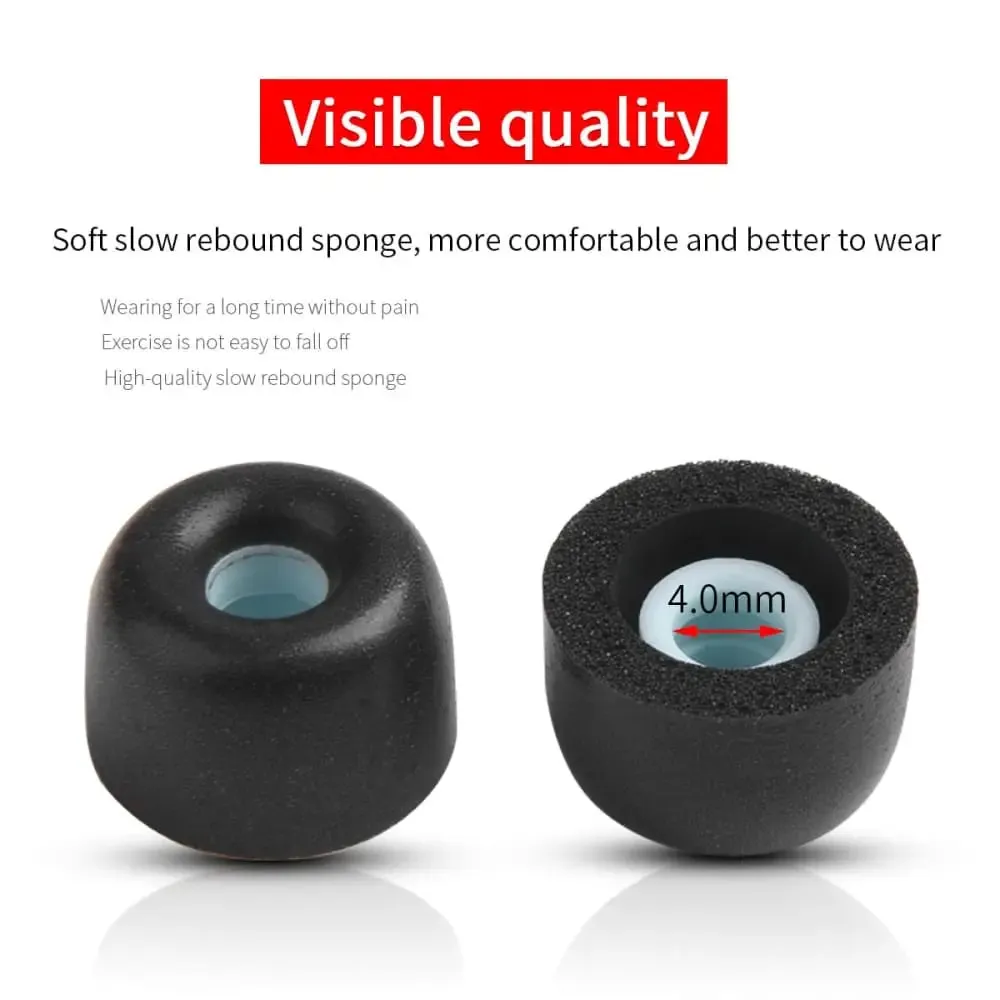 4pcs Anti-drop Noise Reduce Memory Foam Ear Tips for Anker Soundcore Liberty Air 2 3 Pro Tws Earphone