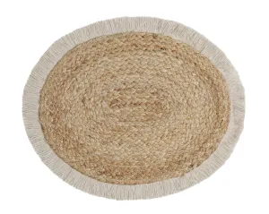 Camilla Round Oval Jute Table Mats Perfect for Kitchen & Dining Tables
