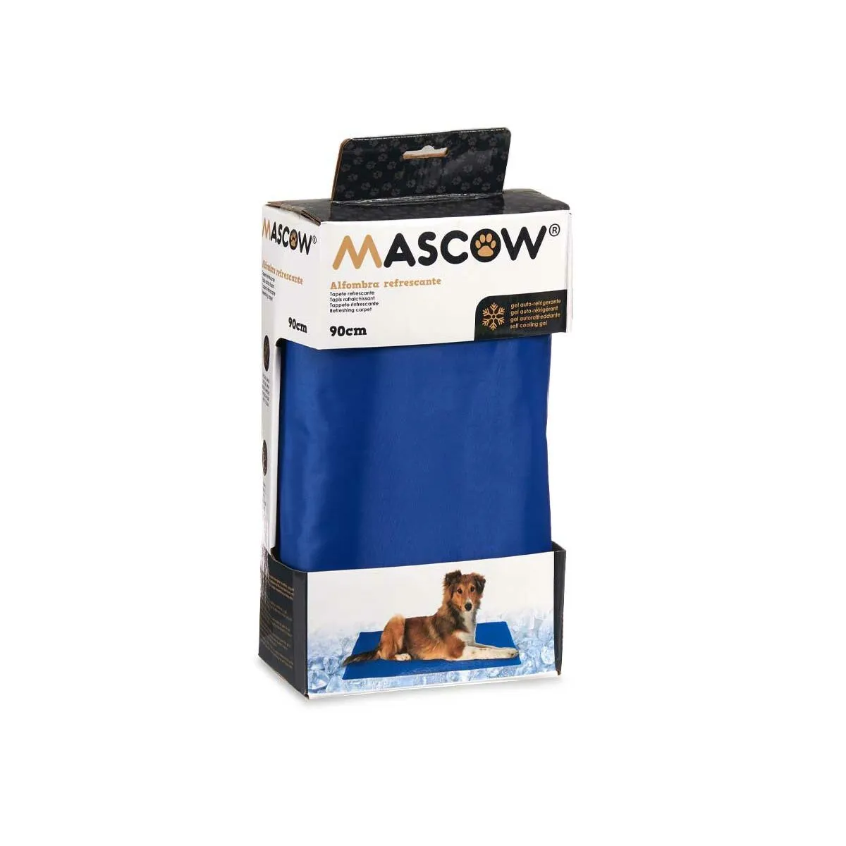 Dog Carpet Refreshing Blue Foam Gel 50 x 1 x 90 Cm 6 Units