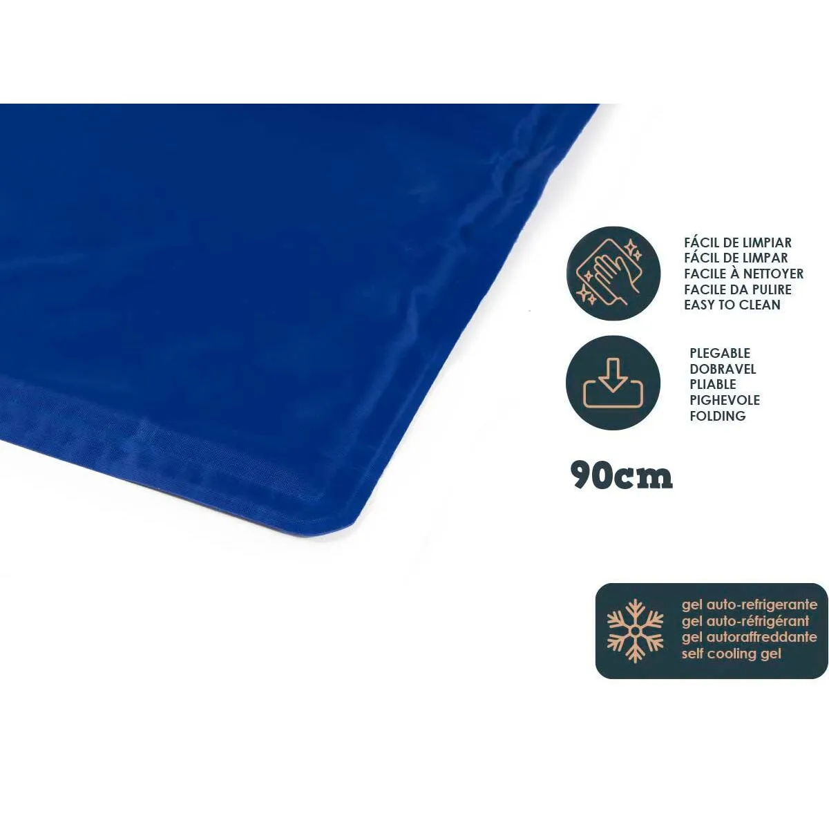 Dog Carpet Refreshing Blue Foam Gel 50 x 1 x 90 Cm 6 Units