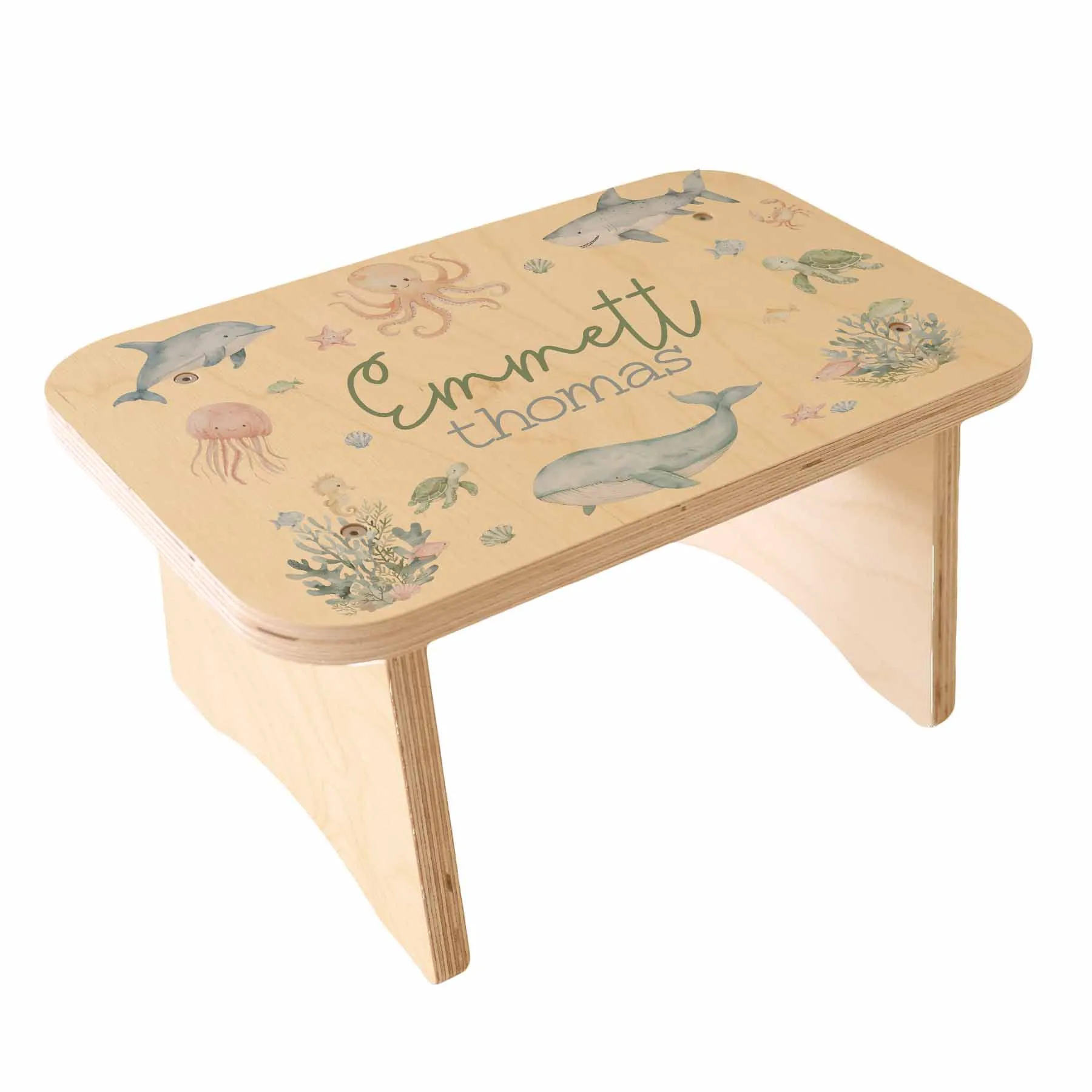Kids Personalized Step Stool | Sea Cuties