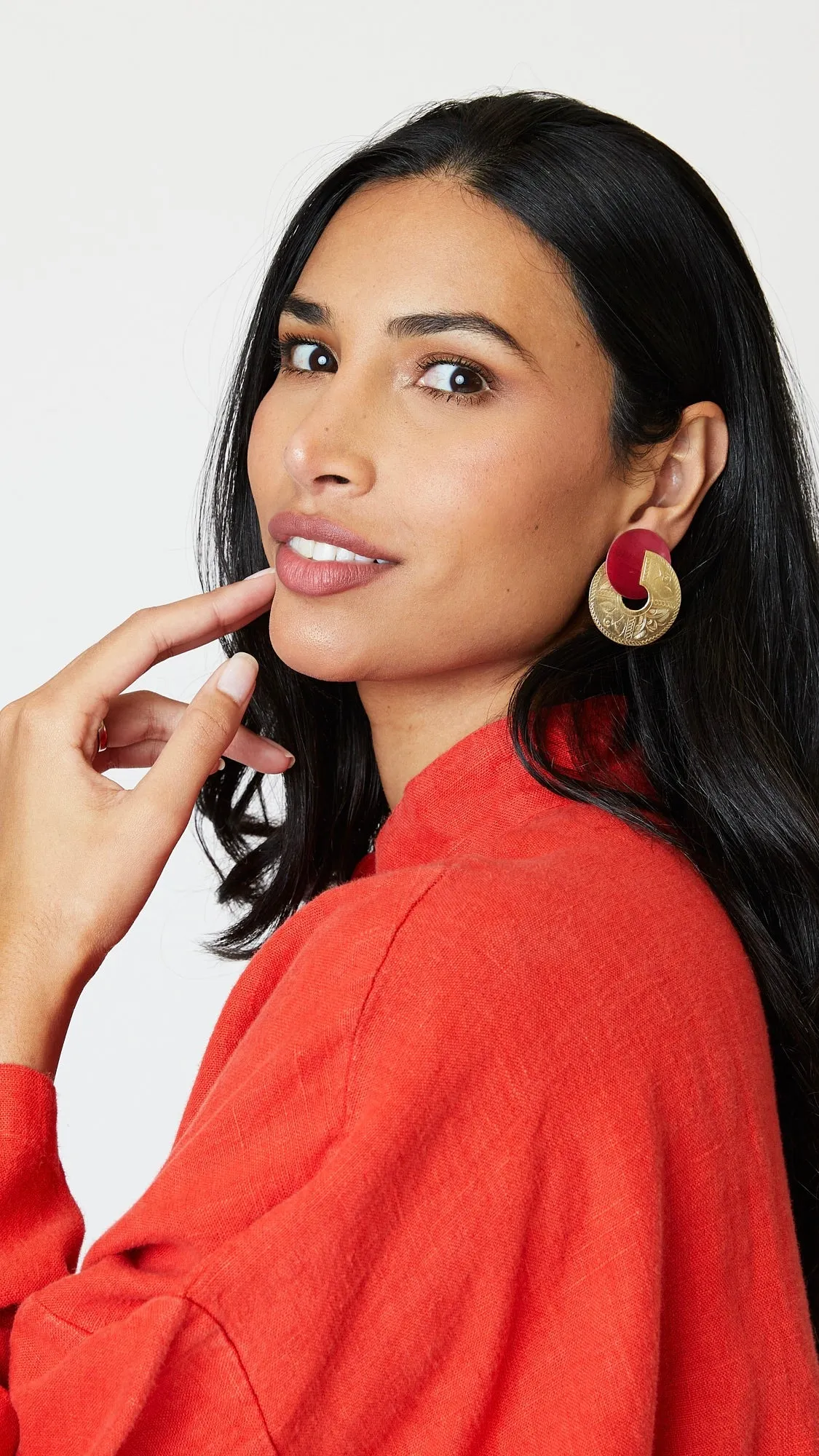 Large Signature Earring
