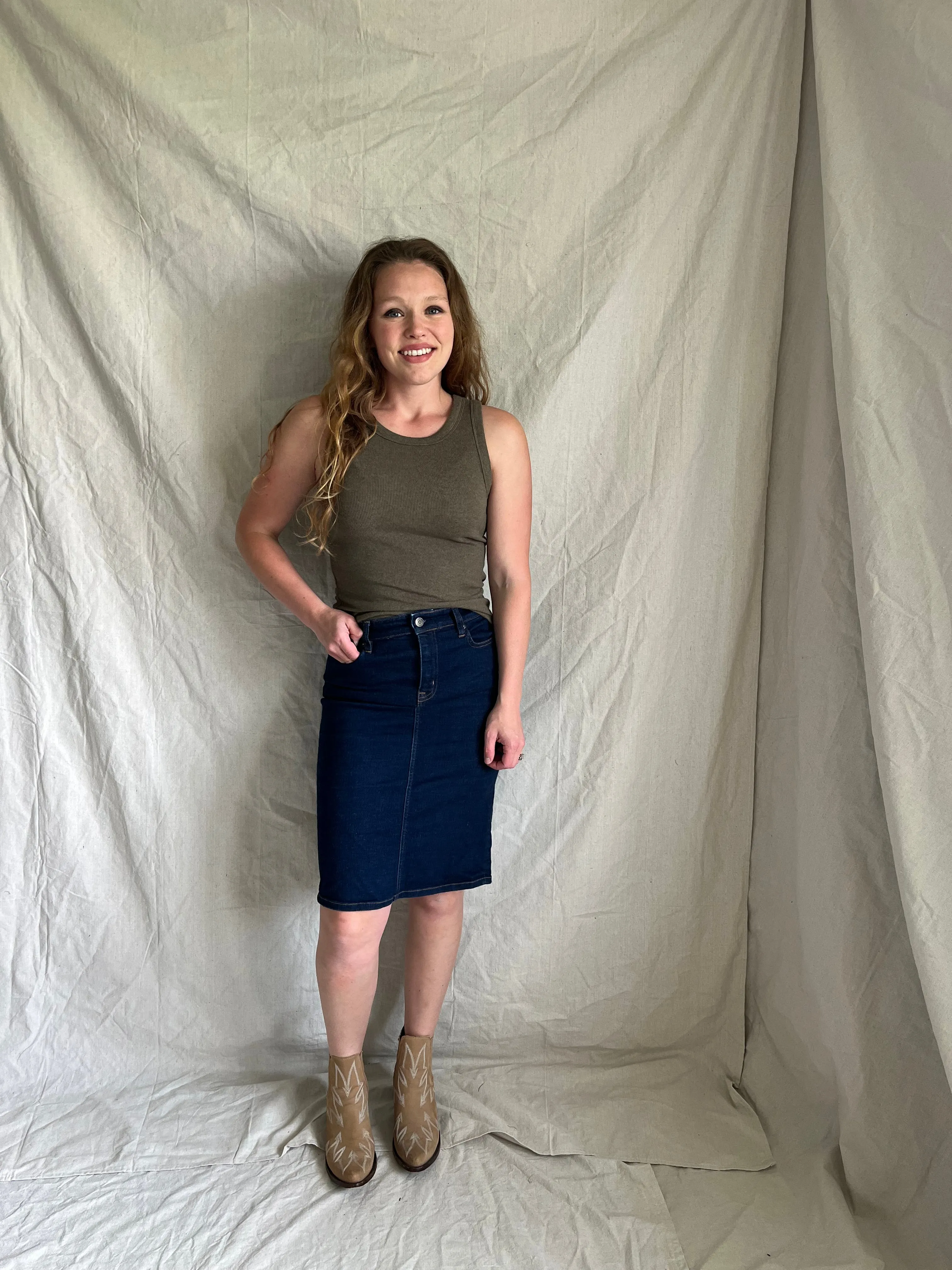 [RESTOCKED] Edlin tank [heather taupe]